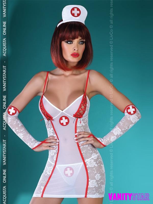 Costume infermiera con pizzo Charleen